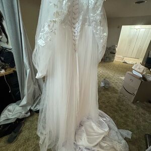 SHEIN Elegant White Wedding Dress